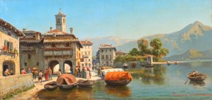 Landscape on Lake Como